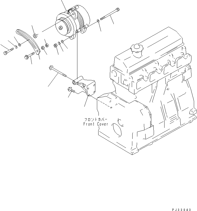 ALTERNATOR GROUP (\8\6204-8X-6100) KOMATSU