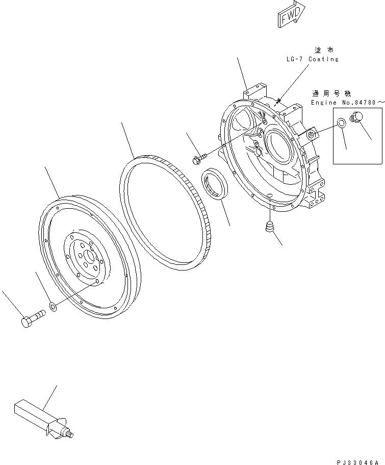 FLYWHEEL ASS'Y 6207-31-4310 KOMATSU