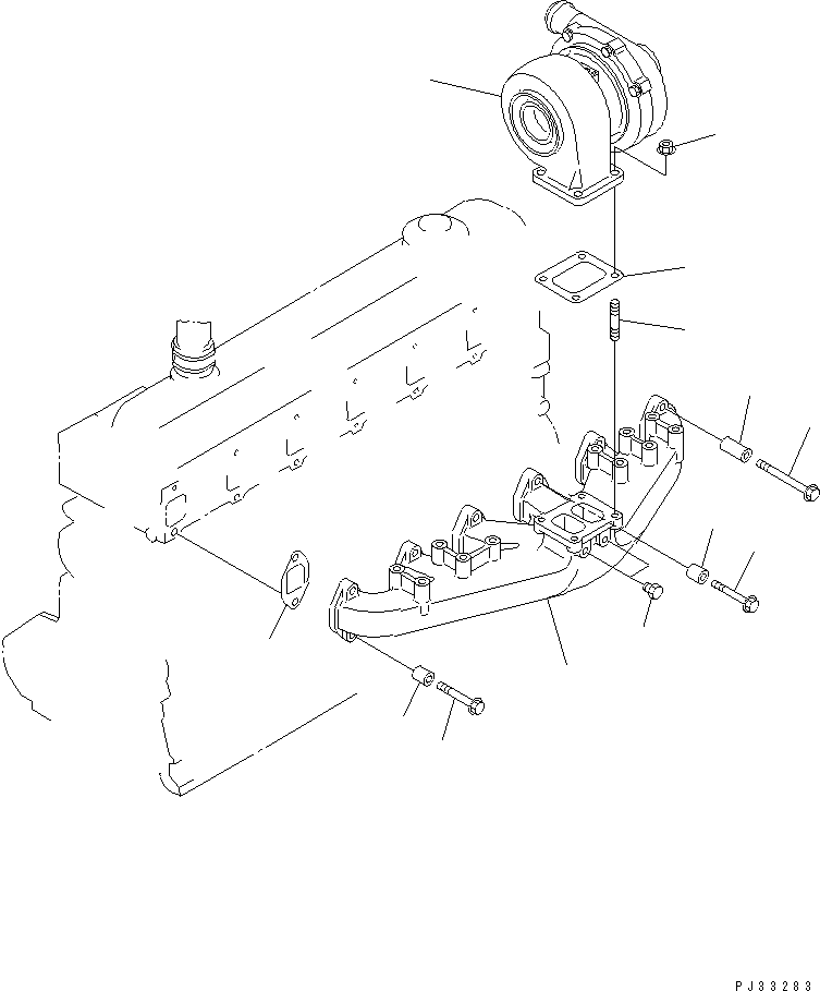 TURBOCHARGER ASS'Y,(SEE FIG.0155) (6222-81-8130) KOMATSU
