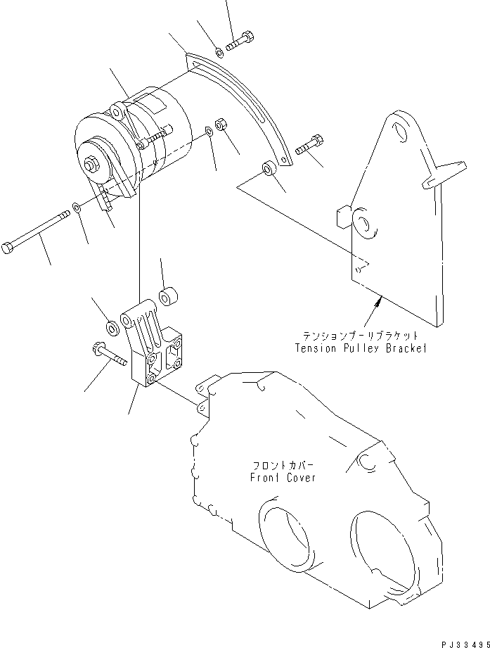 ALTERNATOR A. (35A),(SEE FIG.0641) (600-821-7260) KOMATSU