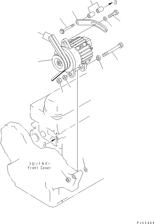 ALTERNATOR A. (13A),(WITH NON HARDENING PULLEY) (600-821-3580) KOMATSU
