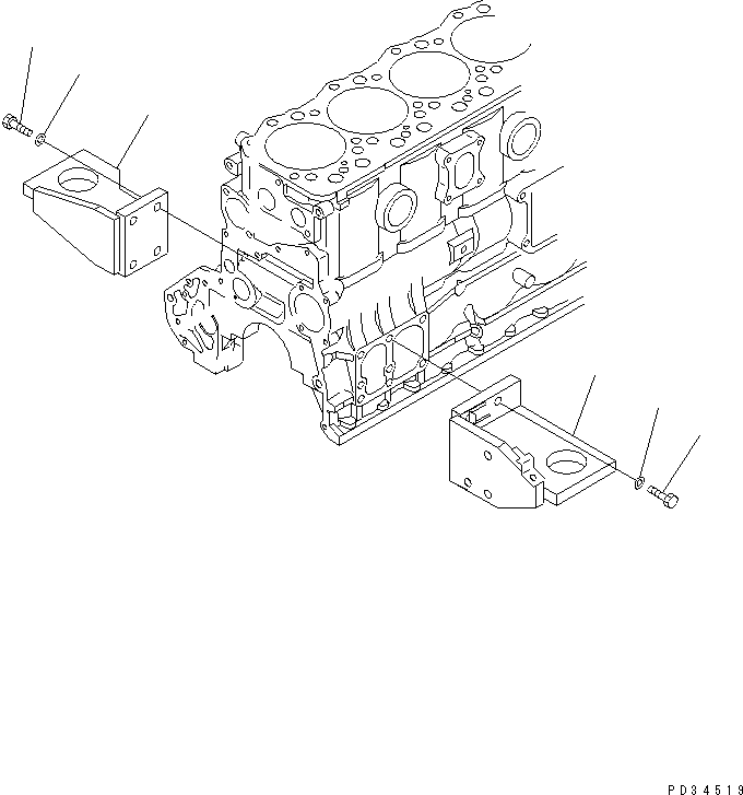 Кронштейн правый 419-01-21130 KOMATSU