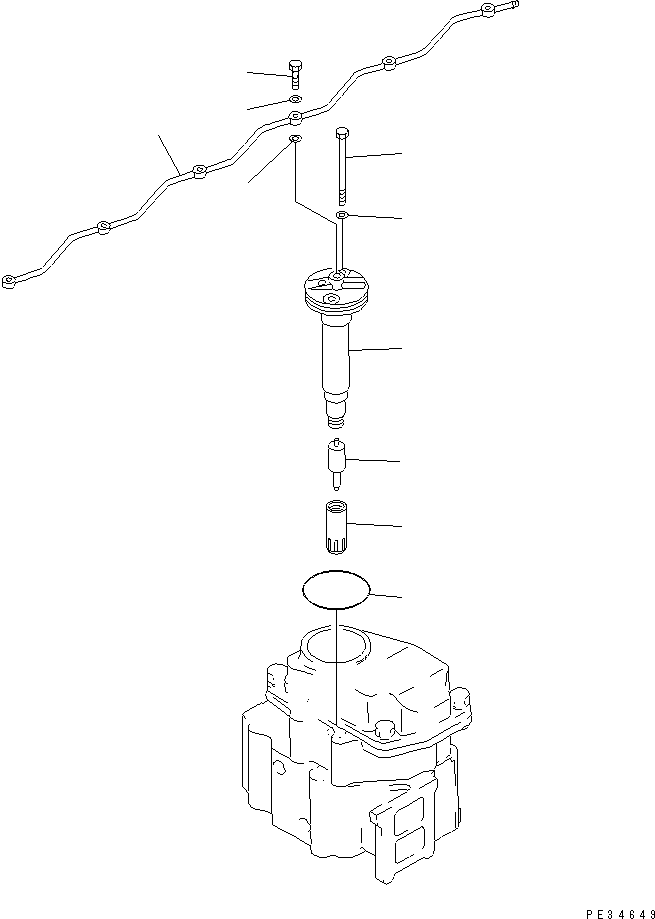 NOZZLE HOLDER ASS'Y 6151-12-3400 KOMATSU