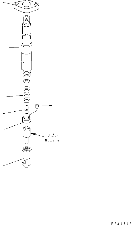 HOLDER ASS'Y \0\6162-15-3110 KOMATSU