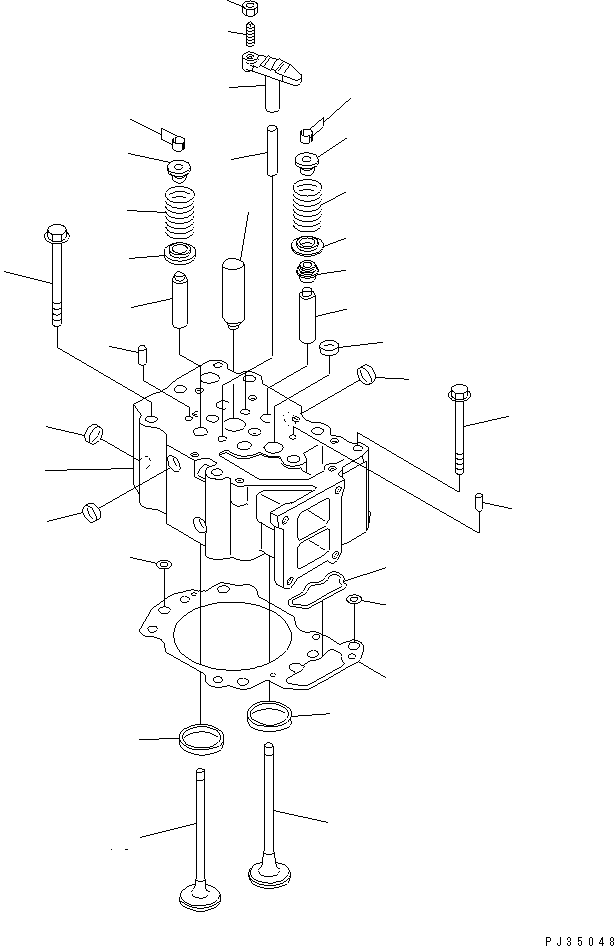 CYLINDER HEAD ASS'Y,VALVE LESS 6151-11-1300 KOMATSU