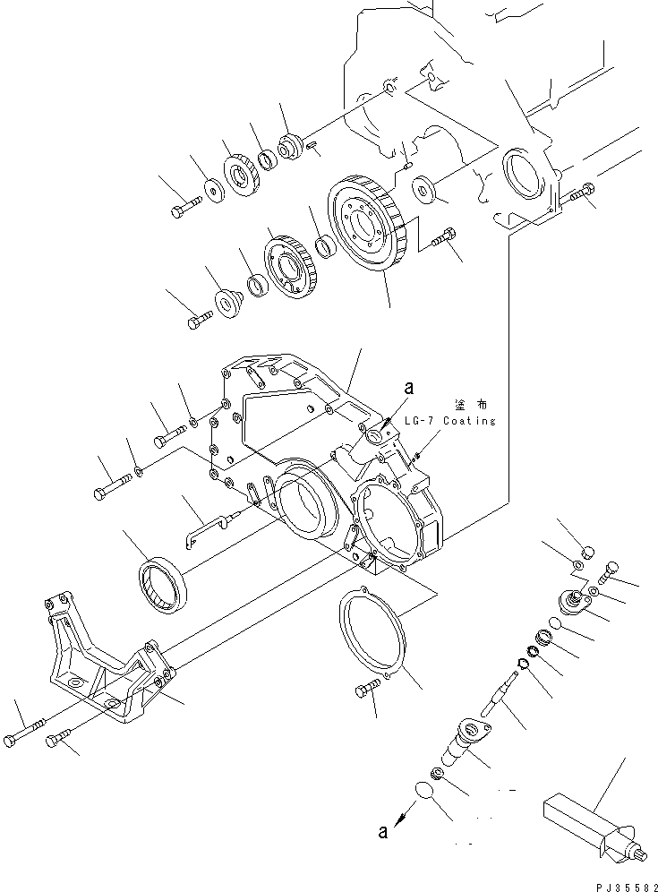 Передняя крышка 6150-21-3111 KOMATSU
