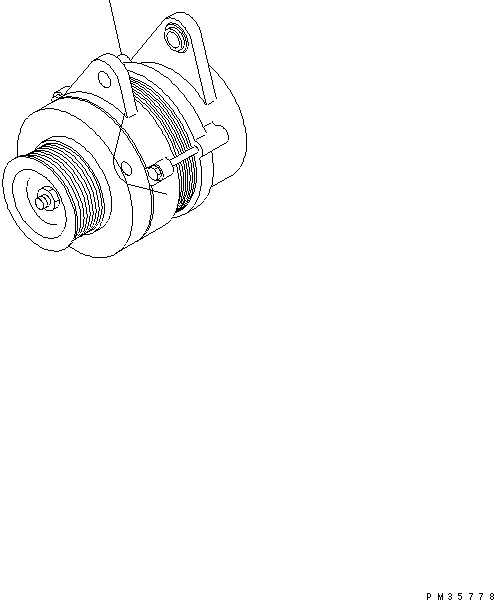 ALTERNATOR A. (90A),(SEE FIG.A601P-02A3A) (600-861-9111) KOMATSU