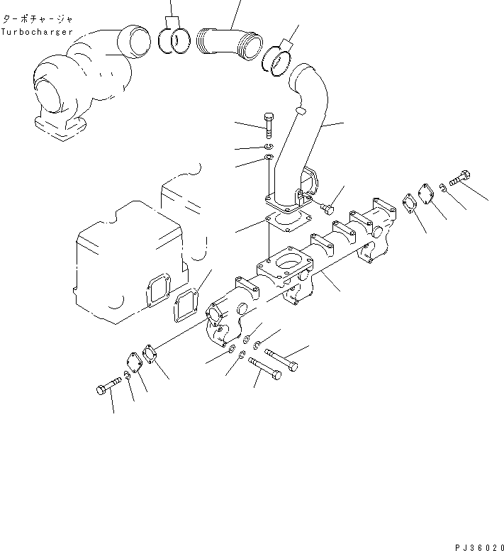 Распределительный коллектор 6128-11-4112 KOMATSU