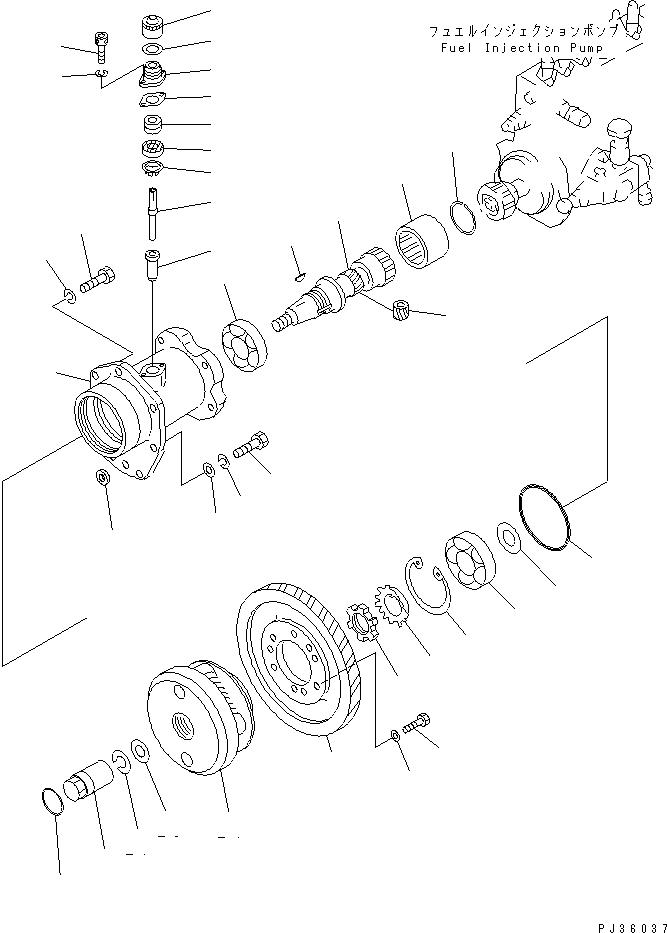 DRIVE ASS'Y 6127-71-3202 KOMATSU