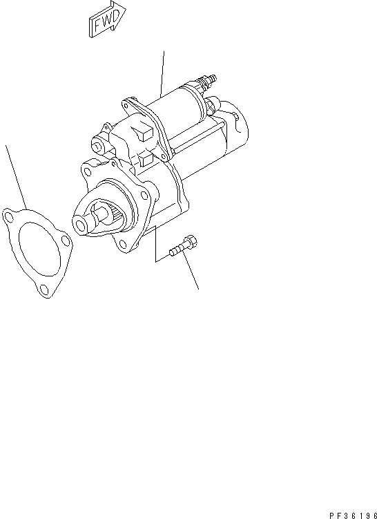 STARTING MOTOR ASS'Y,(7.5KW) (SEE FIG.0661) (\2\600-813-6520) KOMATSU