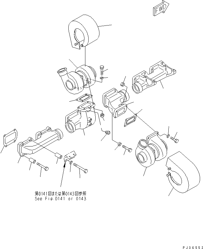 TURBOCHARGER ASS'Y \0\6162-84-8300 KOMATSU