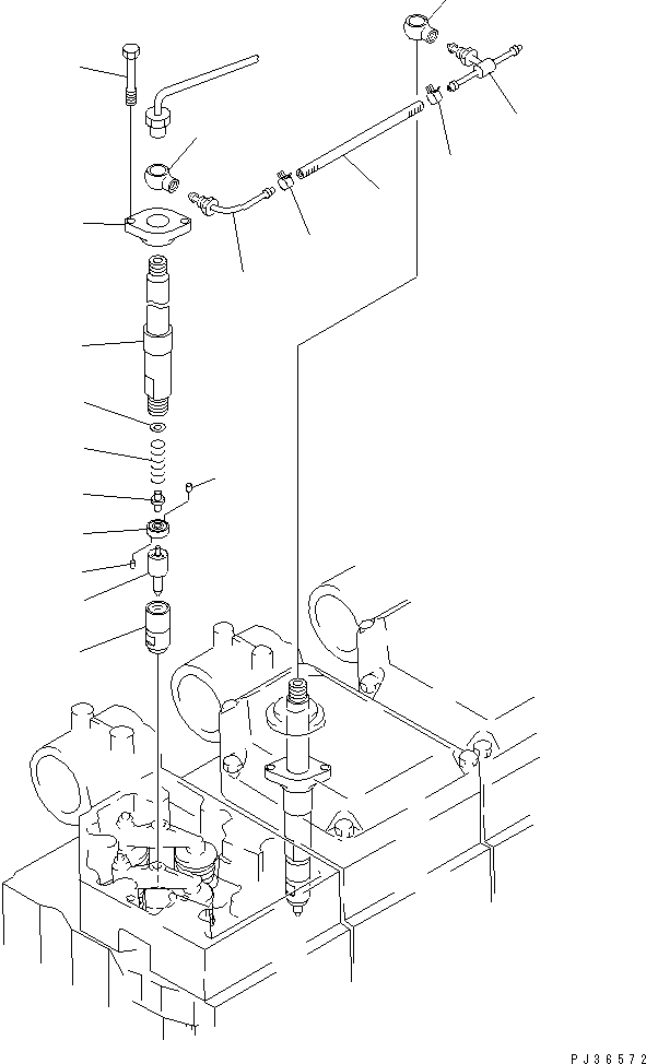 NOZZLE HOLDER ASS'Y 6162-13-3902 KOMATSU