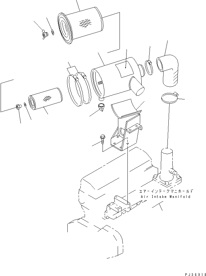 ELEMENT ASS'Y,OUTER 600-181-6440 KOMATSU