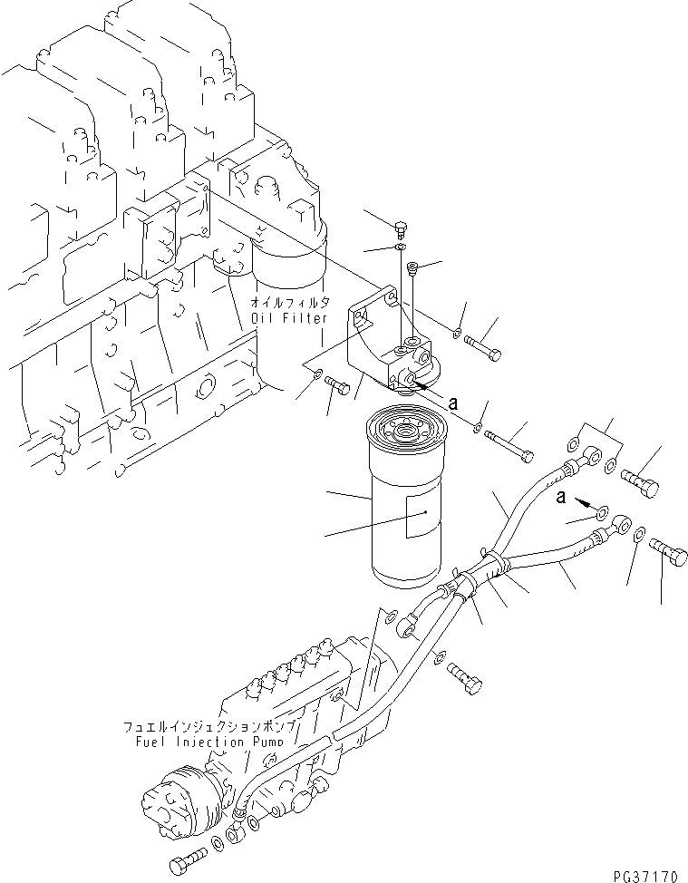 FUEL FILTER ASS'Y,(EXTREME COLD TERRAIN SPEC.) 6210-71-6301 KOMATSU