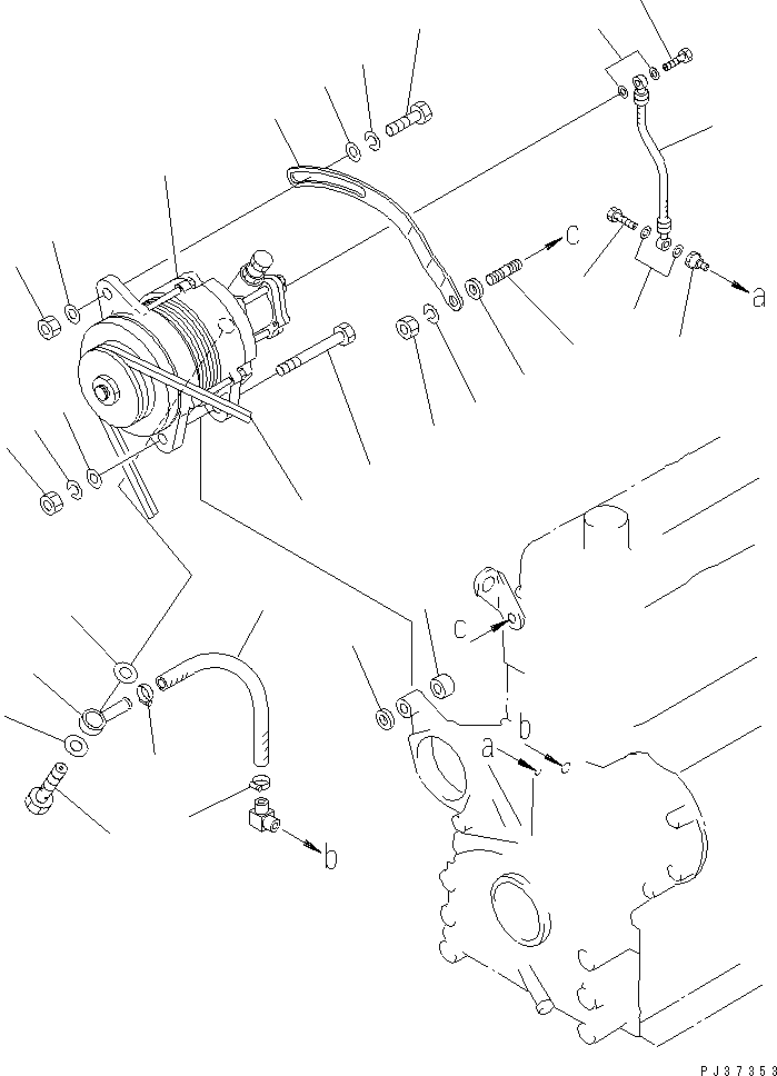 SPACER,(SEE FIG.501) (6144-81-6570) KOMATSU