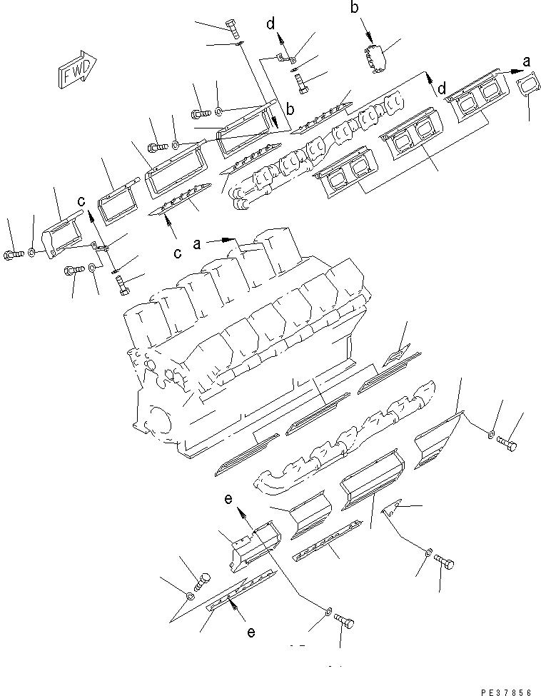 Болт 01010-E0616 KOMATSU