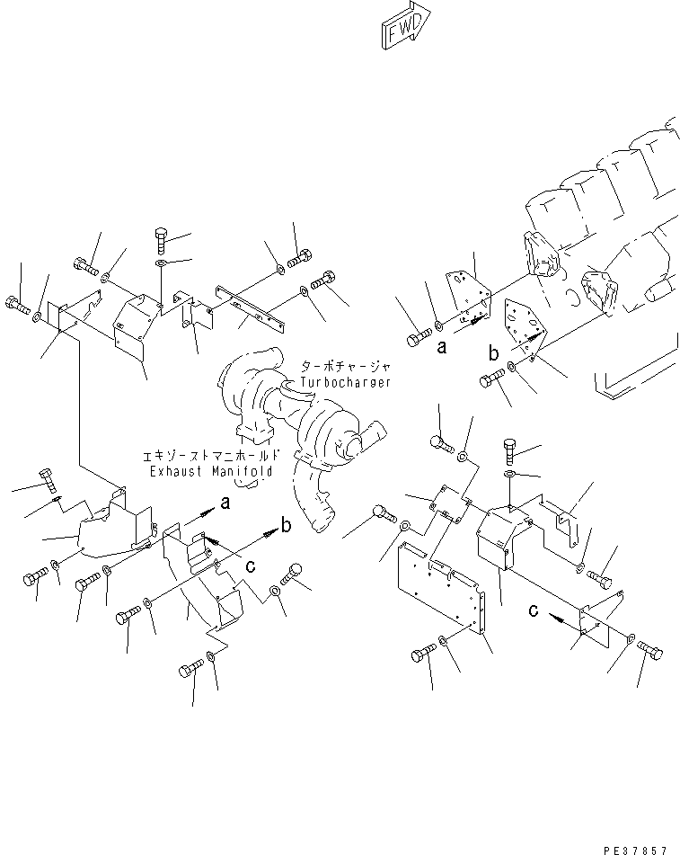 Крышка правая \0\6166-11-9321 KOMATSU
