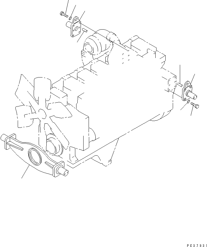 SUPPORT,FRONT 17M-01-22151 KOMATSU