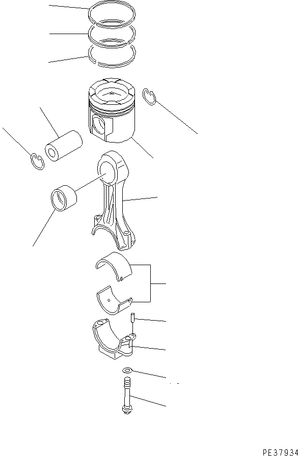 CONNECTING ROD ASS'Y 6240-31-3102 KOMATSU