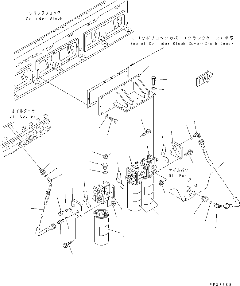BYPASS FILTER ASS'Y 6166-51-7101 KOMATSU