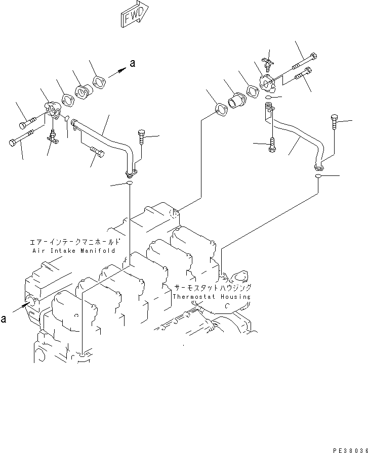 Прокладка \1\6212-61-6660 KOMATSU