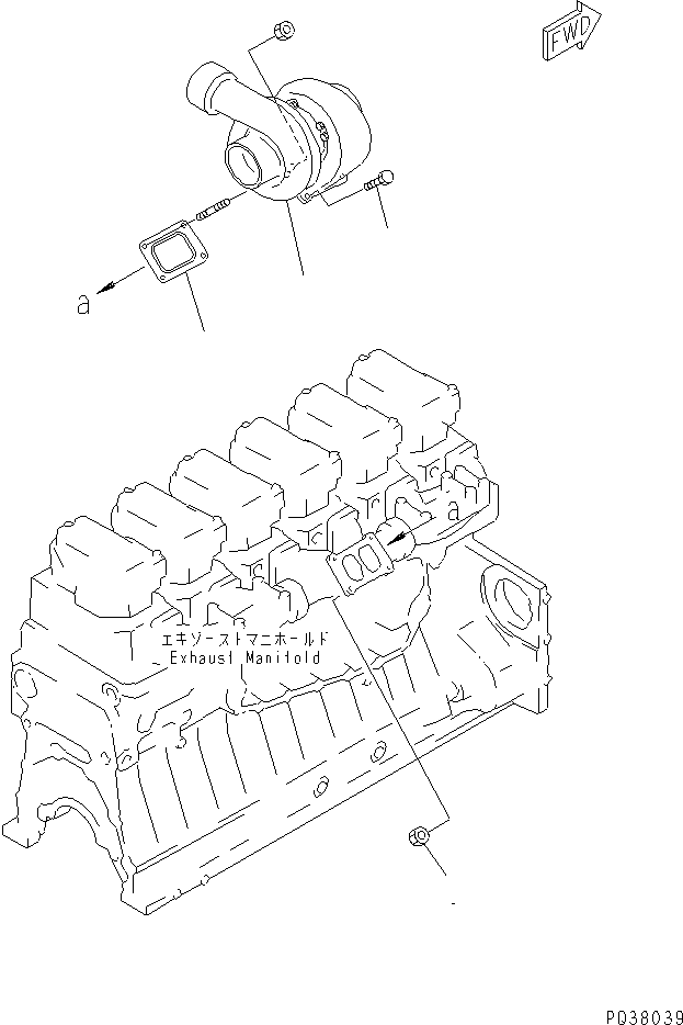 TURBOCHARGER ASS'Y,(SEE FIG.A1530-B4A5) (\1\6505-11-6110) KOMATSU