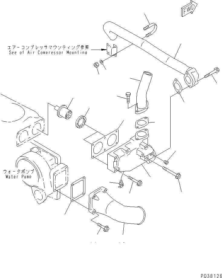 Прокладка (k2) \0\568-03-22940 KOMATSU