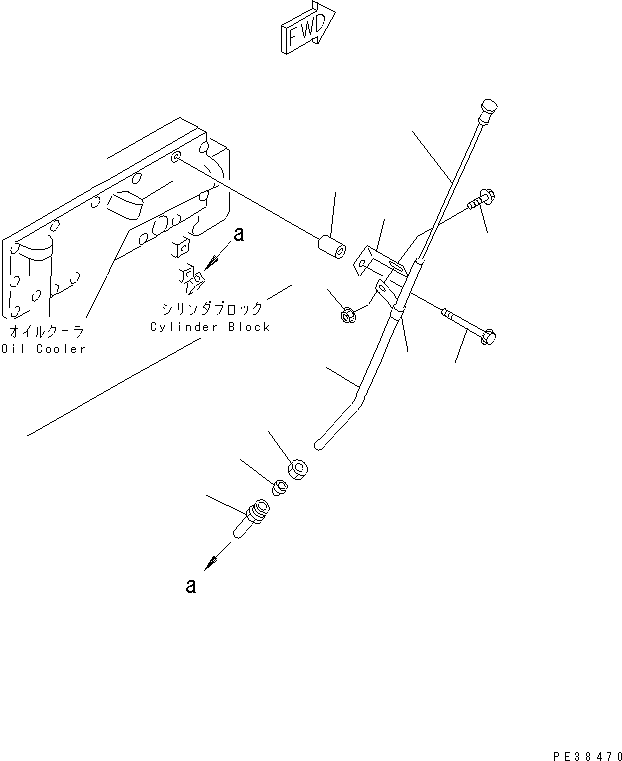GUIDE,OIL GAUGE 6206-21-5470 KOMATSU