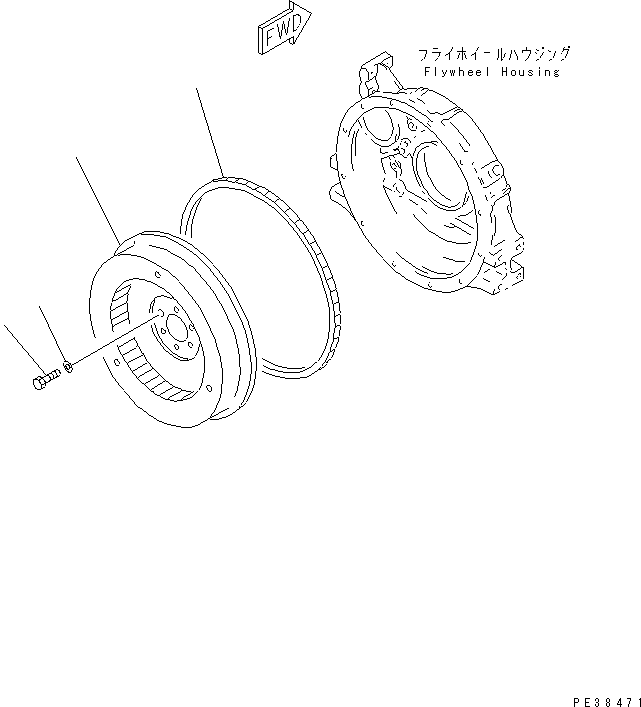 FLYWHEEL ASS'Y 6207-31-4710 KOMATSU