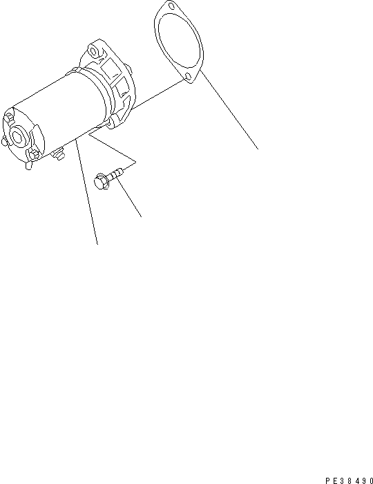 STARTING MOTOR ASS'Y,(4.5KW) (SEE FIG.A6210-B0A6) (600-813-4460) KOMATSU