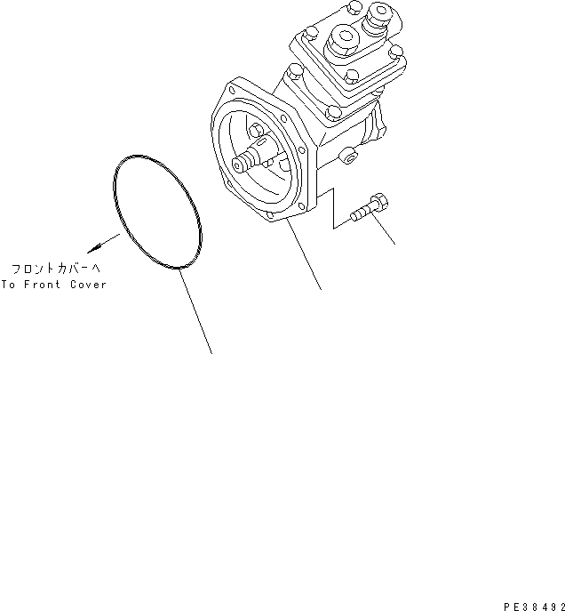 AIR COMPRESSOR ASS'Y,(SEE FIG.A7010-B0A1) (6206-91-1200) KOMATSU