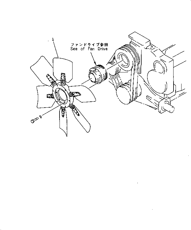 FAN,COOLING \1\600-614-1223 KOMATSU