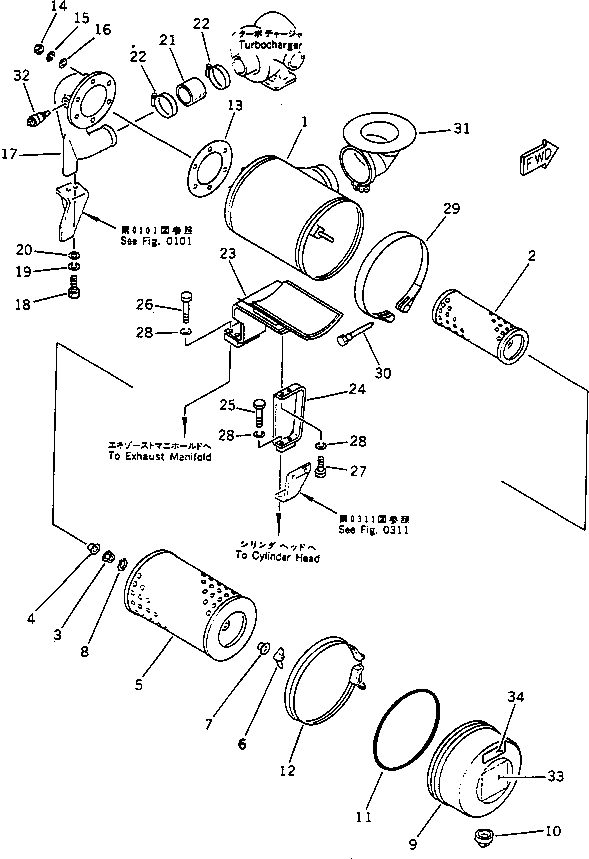 INDICATOR,DUST (ENGLISH-FRENCH) \0\68670-01641 KOMATSU
