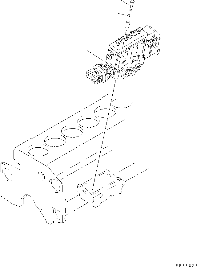 Топливный насос высокого давления в сборе (6211-72-1480) KOMATSU