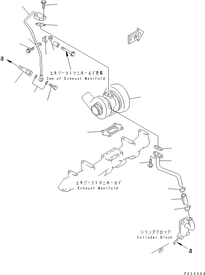 TURBOCHARGER ASS'Y 6207-81-8280 KOMATSU