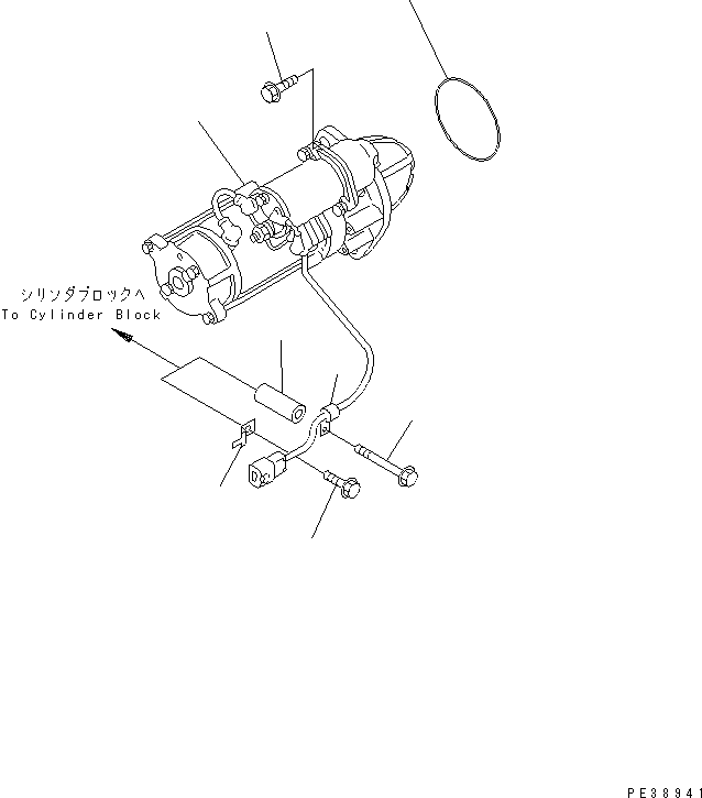 STARTING MOTOR ASS'Y,(5.5KW) (SEE FIG.A6210-B0E7) (600-813-4422) KOMATSU