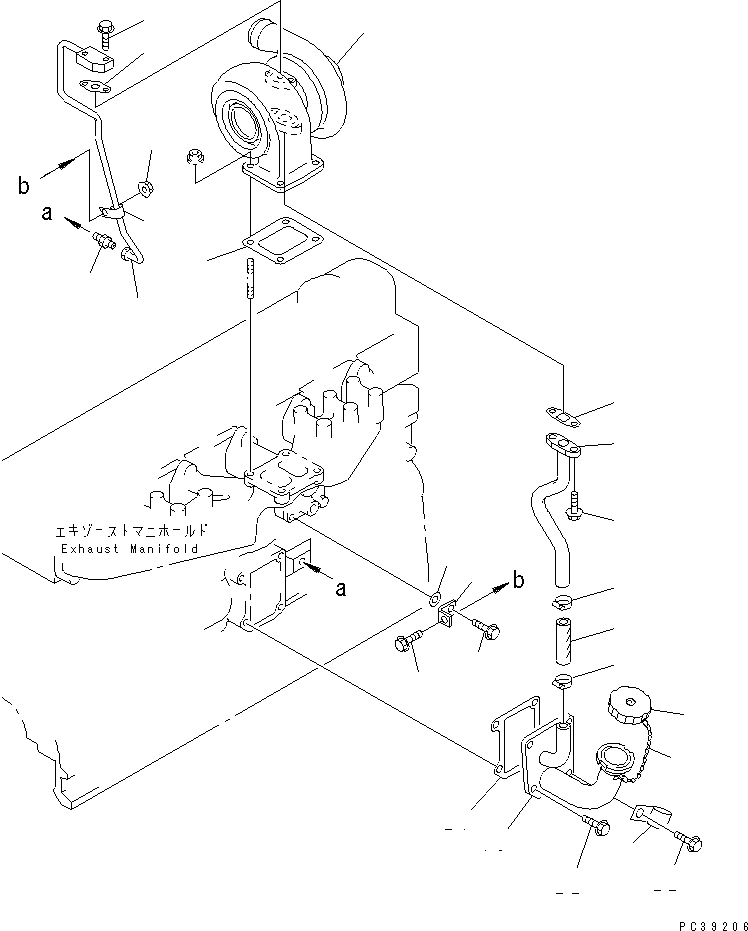 TURBOCHARGER ASS'Y,(SEE FIG.A1530-B2A6) (6222-83-8120) KOMATSU