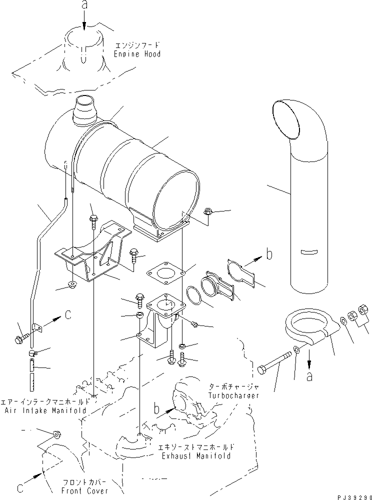 ELBOW,EXHAUST 6222-11-5340 KOMATSU