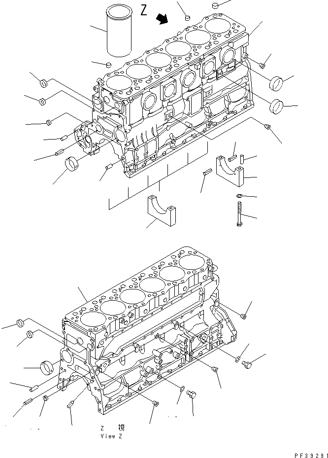 LINER (MARK L),CYLINDER 6222-23-2230 KOMATSU