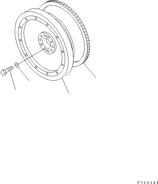 FLYWHEEL ASS'Y 6215-31-4200 KOMATSU