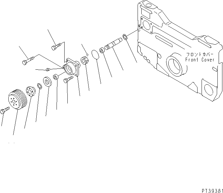DRIVE ASS'Y,ACCESSORY 6215-21-3500 KOMATSU