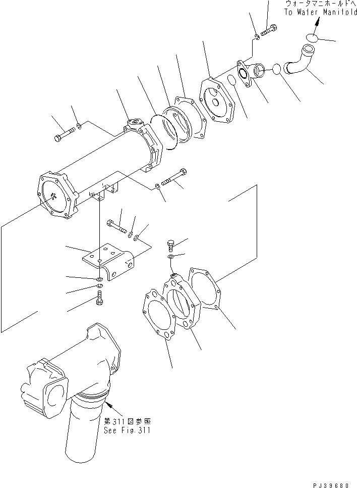 Опорное кольцо 6711-61-9340 KOMATSU