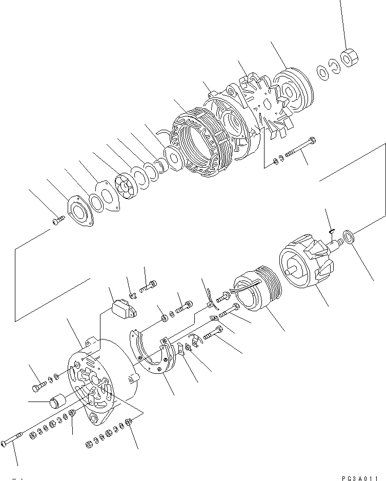 Задний кронштейн KD0-35710-2870 KOMATSU