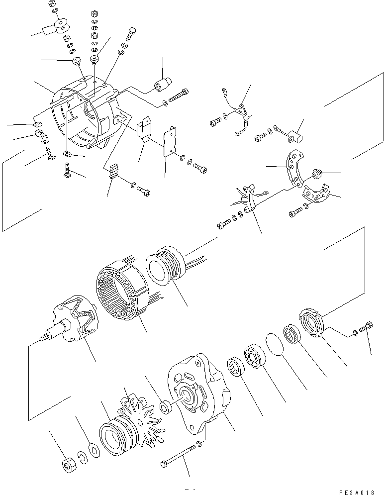 ALTERNATOR A. (50A) 600-821-9841 KOMATSU