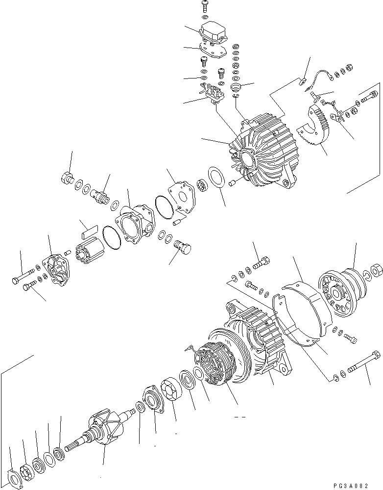 Задний кронштейн в сборе KD0-33700-2140 KOMATSU