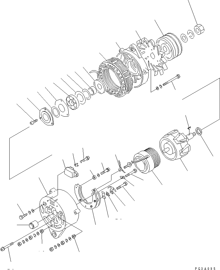 ALTERNATOR A. (35A) 600-821-7170 KOMATSU
