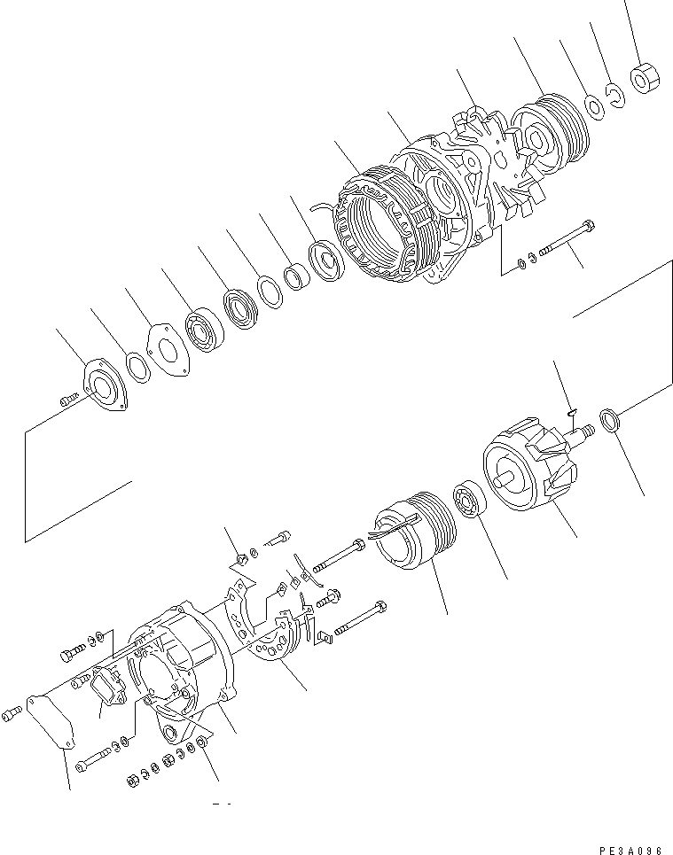 ALTERNATOR A. (35A) 600-821-7790 KOMATSU