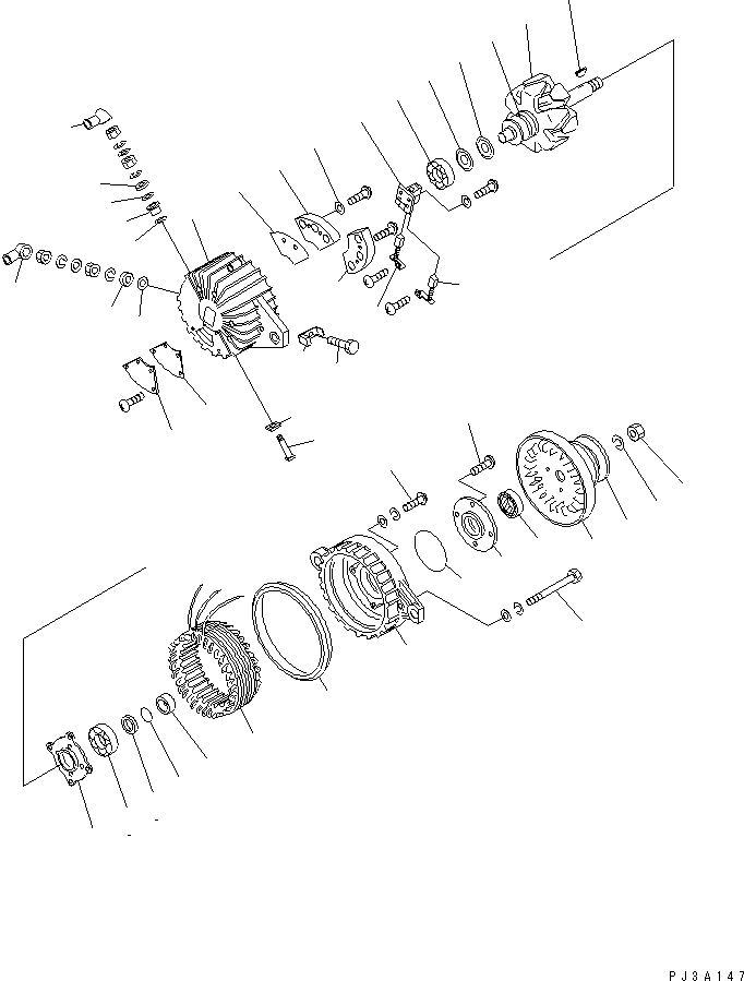 ALTERNATOR A. (35A) 600-821-8160 KOMATSU