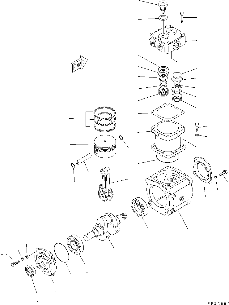 Крышка подшипника \0\DK487003-3120 KOMATSU