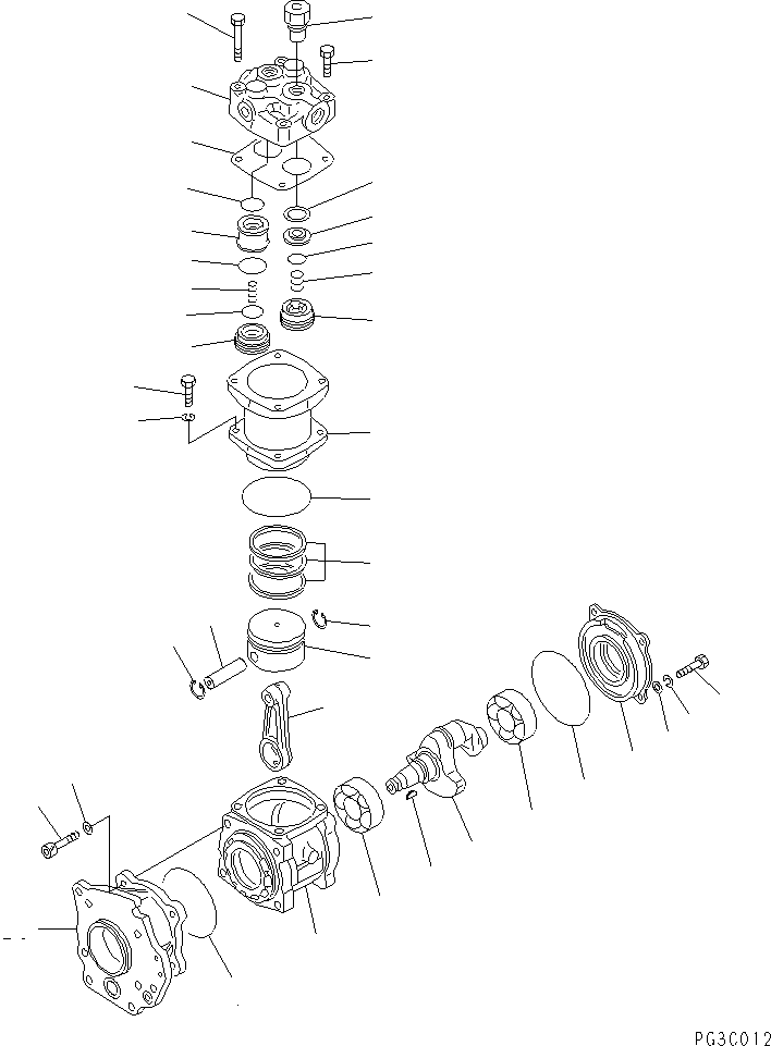 AIR COMPRESSOR ASS'Y,(SEE FIG.0711A) \0\6210-81-3120 KOMATSU